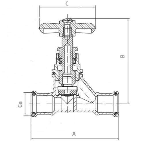 Press Stop Cock Valve Schematic