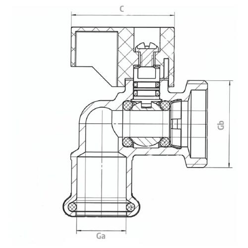 Press Angled Washing Machine Valve Chrome Schematic